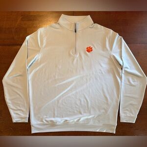 Peter Millar Perth Quarter-Zip Pullover Clemson Tigers Men’s Large Gray